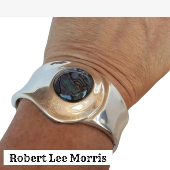 Robert Lee Morris  Silver Abalone cuff NWT‎ - Picture 1 of 6